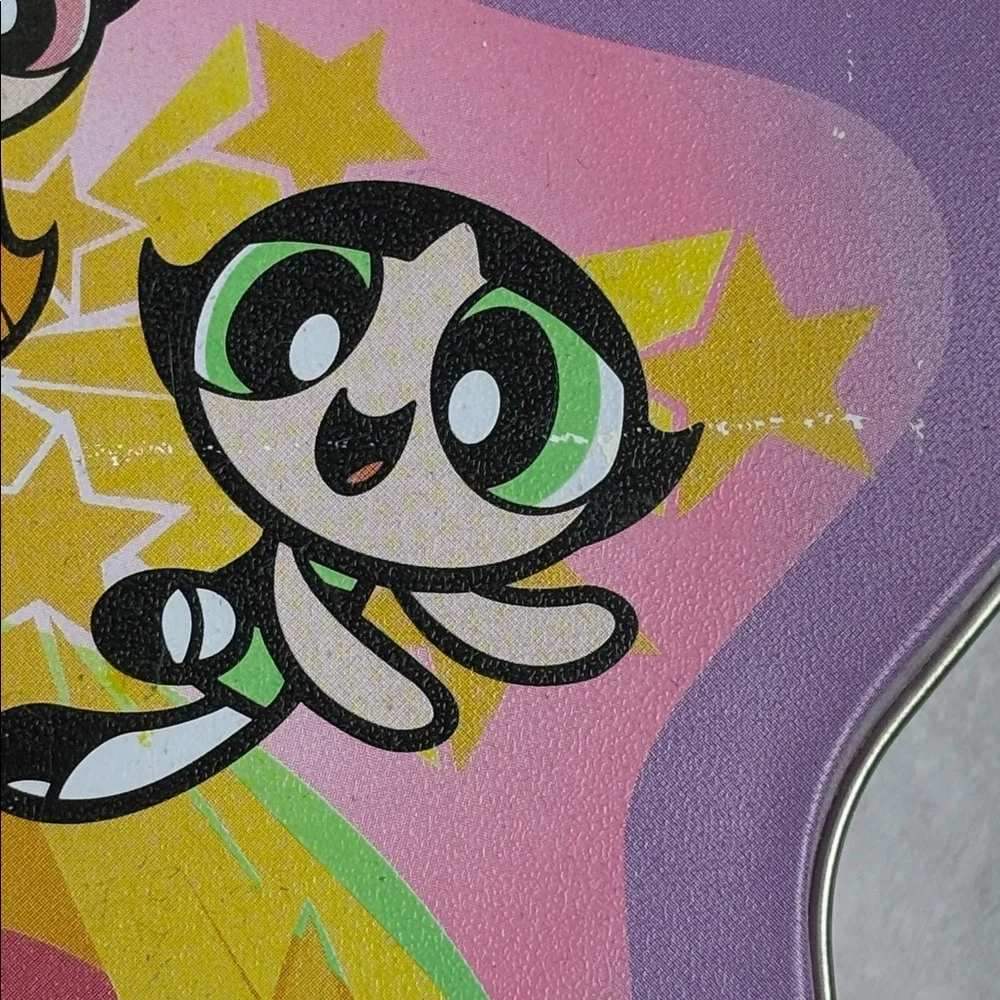 Vintage 2000 Power Puff Girls Jigsaw Puzzle and Star Tin Box Purse